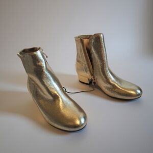 Gold Ankle Boots
